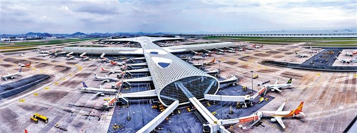 深圳宝安机场第三跑道图片