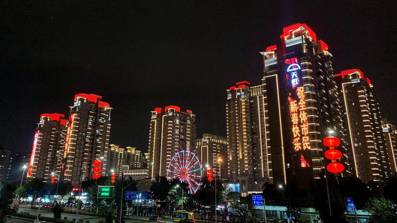 松岗街道云暖芳菲漫春风巧妆松岗添新岁